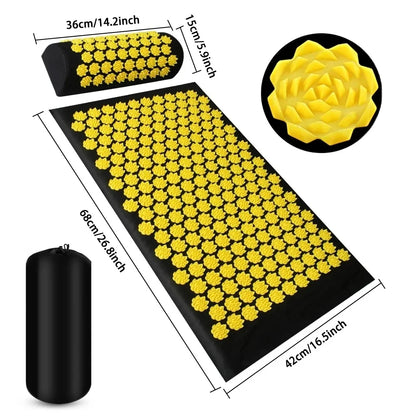 Acupressure Yoga Mat & Pillow Set