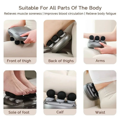 Six-Head Fascia Gun Muscle Massager