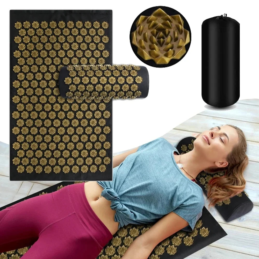 Acupressure Yoga Mat & Pillow Set